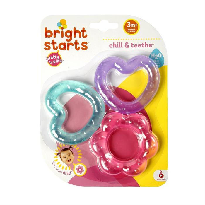 Bright Starts - Set jucarii pentru dentitie Chill & Teethe Pink [2]