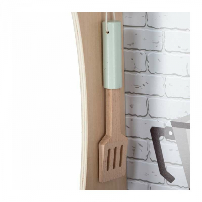 Bucatarie copii lemn, Free2Play, Mini Chef, Cu efecte de sunet si lumina, Cu accesorii, 70 x 30 x 104 cm, Conform cu standardele europene EN71-1;2018, EN71-2:2020, EN71-3:2021 [13]