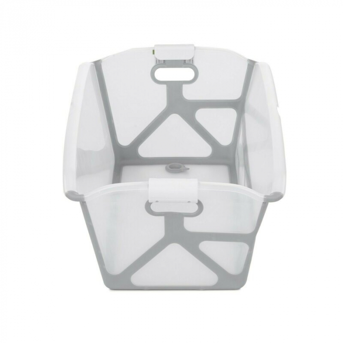 Cadita de baie cu pliere ultra-compacta, Jane, Oasis, Cu doua manere, 68 x 42 x 26 cm, Conform cu standardul european de siguranta EN 17072:2018, Pale [6]