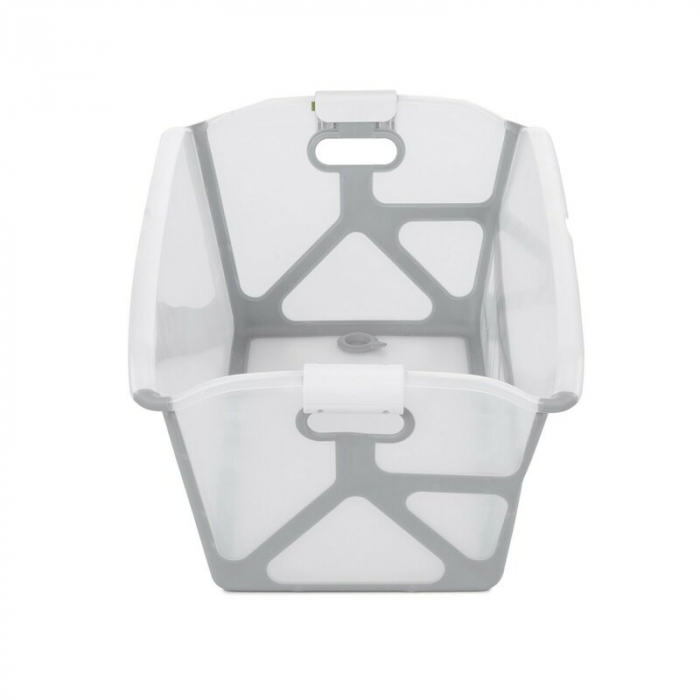 Cadita de baie cu pliere ultra-compacta, Jane, Oasis, Cu doua manere, 68 x 42 x 26 cm, Conform cu standardul european de siguranta EN 17072:2018, White [4]