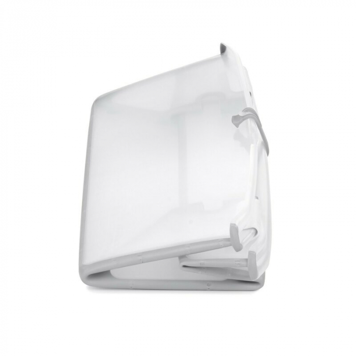 Cadita de baie cu pliere ultra-compacta, Jane, Oasis, Cu doua manere, 68 x 42 x 26 cm, Conform cu standardul european de siguranta EN 17072:2018, White [10]