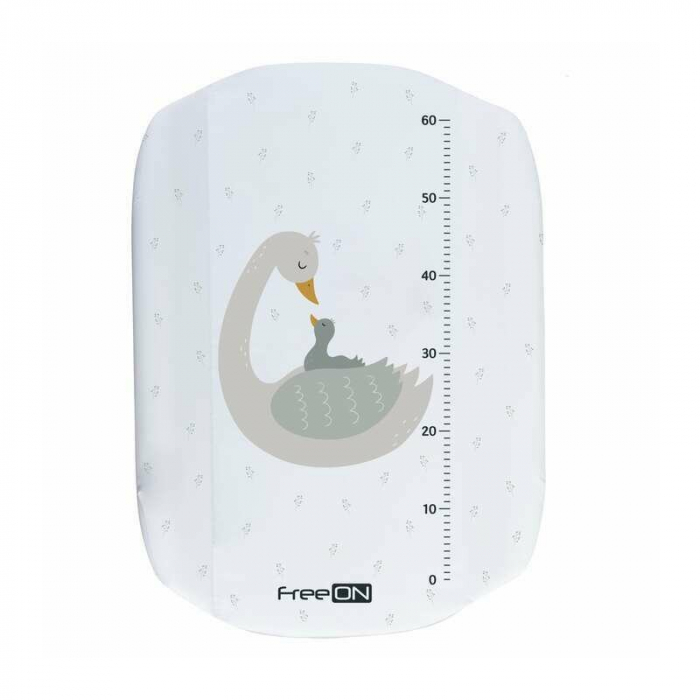 Cadita de baie, FreeON, Swan, Cu hamac pentru nou nascut si masa de infasat, Cu roti, Cu suport metalic, Conform cu standardul european de securitate EN 12221-1:2008+A1:2013, EN 17072:2018 [4]