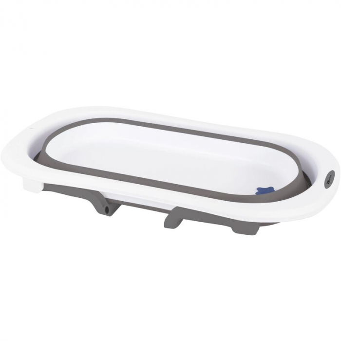 Cadita pliabila, FreeON, Cu dop cu indicator de temperatura, Conform cu standardul european de securitate EN 17072:2018, 78x49x21 cm, Grey [8]