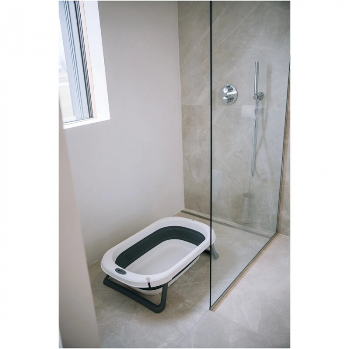 Cadita pliabila, FreeON, Cu dop cu indicator de temperatura, Conform cu standardul european de securitate EN 17072:2018, 78x49x21 cm, Grey [7]