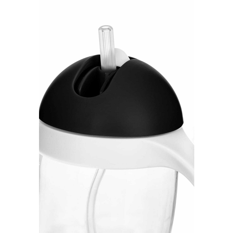 Cana de apa, Bocioland, Cu pai si manere, 300 ml, 6 luni+, Black [3]