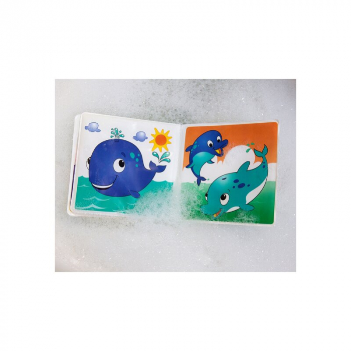 Carticica de colorat, Nuby, Pentru baita, Cu animale, 13x13x3 cm, 4 luni+, Multicolor [3]