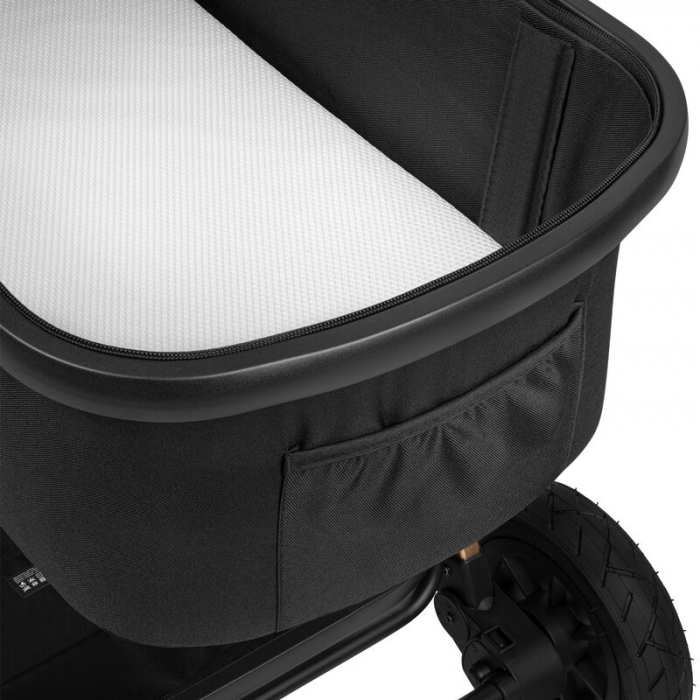 Carucior 2 in 1, Lionelo, Amber, Cadru aluminiu, Cu landou intarit si salteluta moale, Reversibil, Maner ajustabil, Huse pentru picioare, ploaie, Plasa de tantari, Geanta parinti, Pana la 22 kg, EN188 [26]