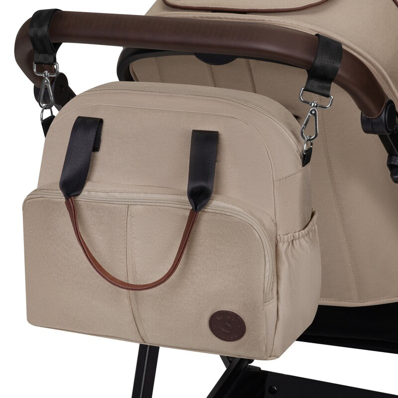 Carucior 2 in 1, Lionelo, Amber, Cadru aluminiu, Cu landou intarit si salteluta moale, Reversibil, Maner ajustabil, Huse pentru picioare, ploaie, Plasa de tantari, Geanta parinti, Pana la 22 kg, EN188 [22]