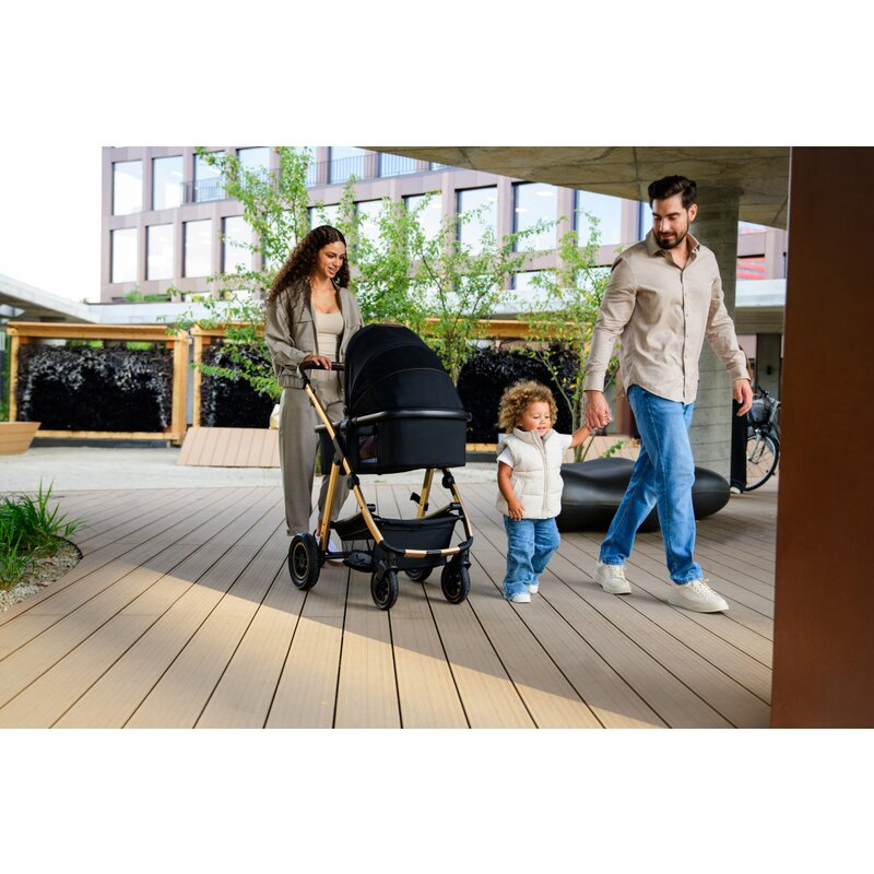 Carucior 2 in 1, Lionelo, Amber, Cadru aluminiu, Cu landou intarit si salteluta moale, Reversibil, Maner ajustabil, Huse pentru picioare, ploaie, Plasa de tantari, Geanta parinti, Pana la 22 kg, EN188 [42]