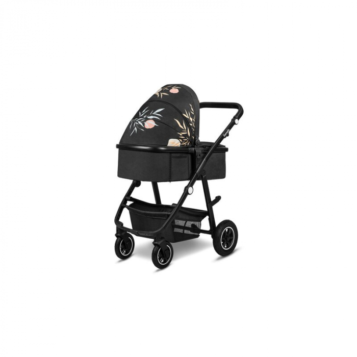 Carucior 2 in 1, Lionelo, Amber, Editie limitata Lovin\', Cadru aluminiu, Cu landou intarit si salteluta moale, Reversibil, Maner ajustabil, Huse pentru picioare, ploaie, Plasa de tantari, Geanta pari [17]