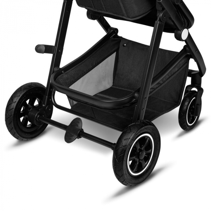 Carucior 2 in 1, Lionelo, Amber, Editie limitata Lovin\', Cadru aluminiu, Cu landou intarit si salteluta moale, Reversibil, Maner ajustabil, Huse pentru picioare, ploaie, Plasa de tantari, Geanta pari [21]