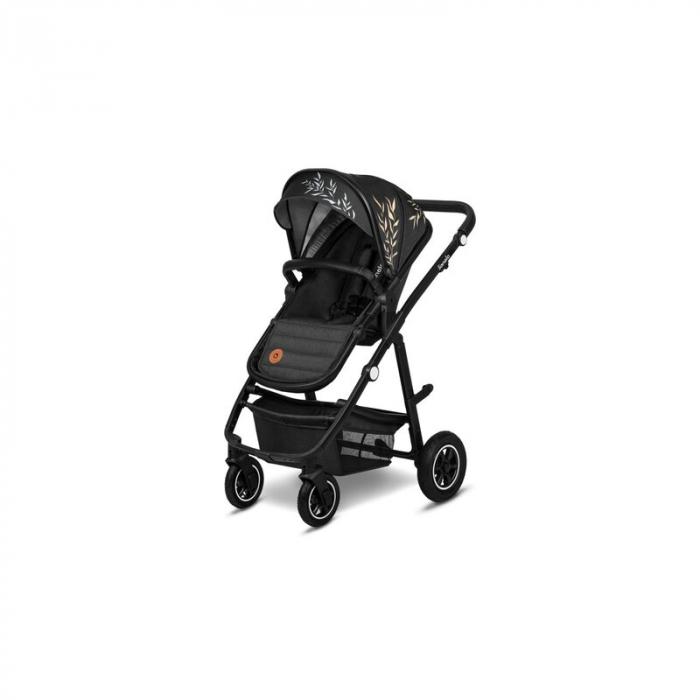 Carucior 2 in 1, Lionelo, Amber, Editie limitata Lovin\', Cadru aluminiu, Cu landou intarit si salteluta moale, Reversibil, Maner ajustabil, Huse pentru picioare, ploaie, Plasa de tantari, Geanta pari [8]