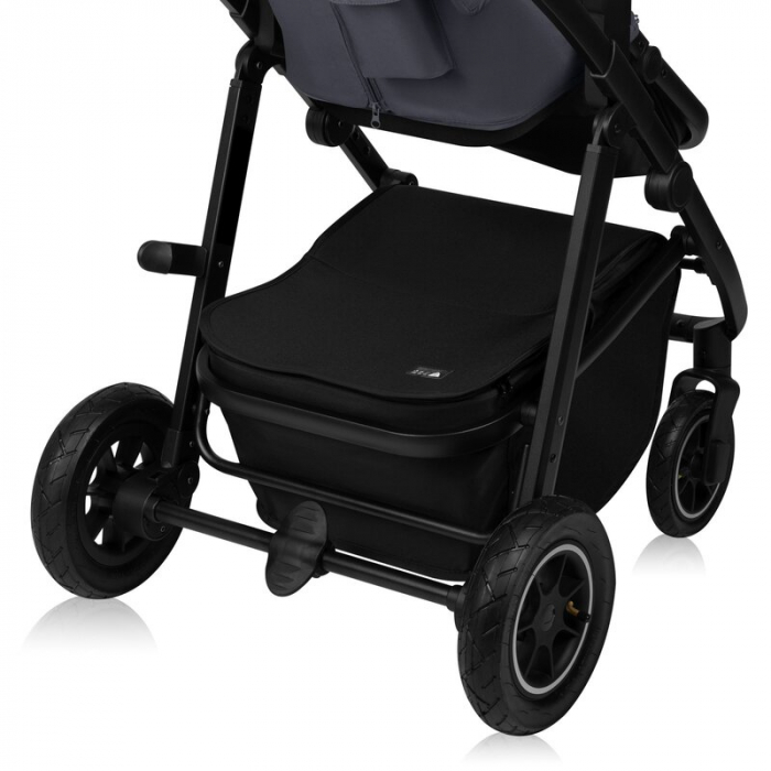 Carucior 2 in 1, Lionelo, Amber Plus, Cadru aluminiu, Cu landou intarit si salteluta moale, Reversibil, Maner ajustabil, Cu accesorii, Cu ventilatie panoramica 3D, Pana la 22 kg, EN1888-1, EN1888-2, E [27]