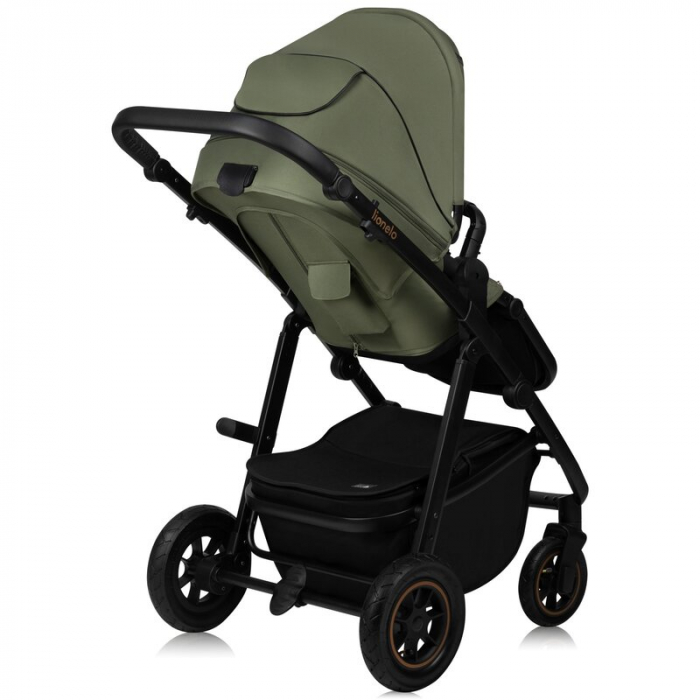 Carucior 2 in 1, Lionelo, Amber Plus, Cadru aluminiu, Cu landou intarit si salteluta moale, Reversibil, Maner ajustabil, Cu accesorii, Cu ventilatie panoramica 3D, Pana la 22 kg, EN1888-1, EN1888-2, E [10]