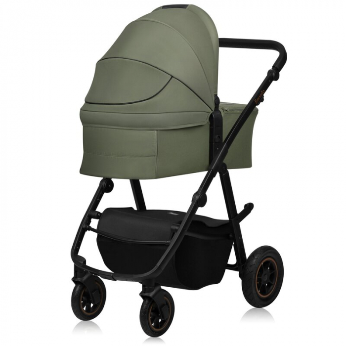 Carucior 2 in 1, Lionelo, Amber Plus, Cadru aluminiu, Cu landou intarit si salteluta moale, Reversibil, Maner ajustabil, Cu accesorii, Cu ventilatie panoramica 3D, Pana la 22 kg, EN1888-1, EN1888-2, E [20]