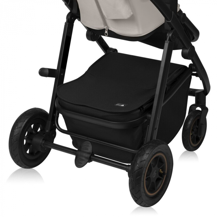 Carucior 2 in 1, Lionelo, Amber Plus, Cadru aluminiu, Cu landou intarit si salteluta moale, Reversibil, Maner ajustabil, Cu accesorii, Cu ventilatie panoramica 3D, Pana la 22 kg, EN1888-1, EN1888-2, E [27]
