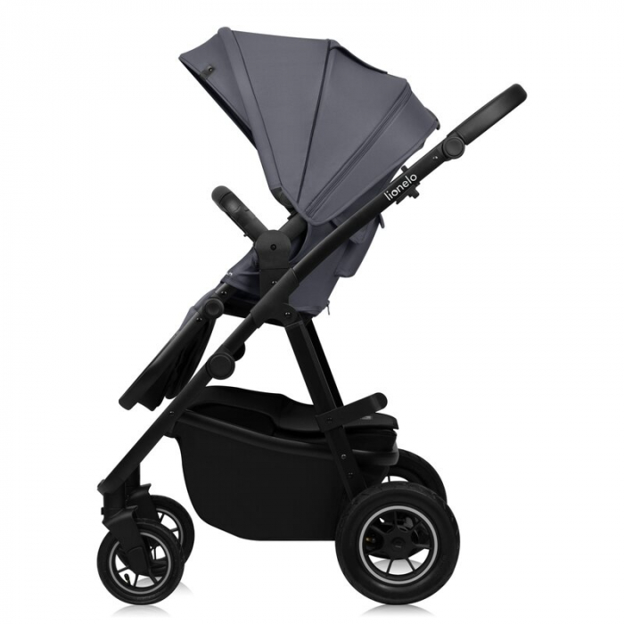 Carucior 2 in 1, Lionelo, Amber Plus, Cadru aluminiu, Cu landou intarit si salteluta moale, Reversibil, Maner ajustabil, Cu accesorii, Cu ventilatie panoramica 3D, Pana la 22 kg, EN1888-1, EN1888-2, E [18]