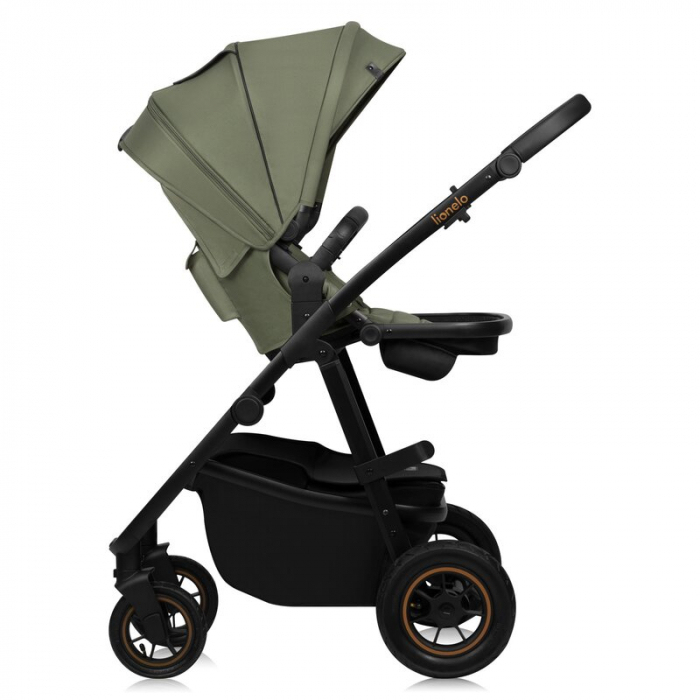 Carucior 2 in 1, Lionelo, Amber Plus, Cadru aluminiu, Cu landou intarit si salteluta moale, Reversibil, Maner ajustabil, Cu accesorii, Cu ventilatie panoramica 3D, Pana la 22 kg, EN1888-1, EN1888-2, E [11]