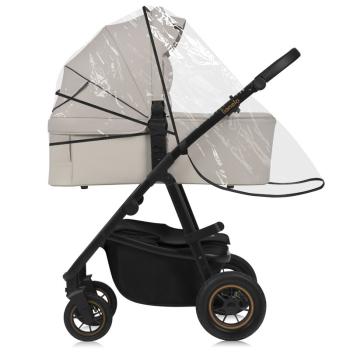 Carucior 2 in 1, Lionelo, Amber Plus, Cadru aluminiu, Cu landou intarit si salteluta moale, Reversibil, Maner ajustabil, Cu accesorii, Cu ventilatie panoramica 3D, Pana la 22 kg, EN1888-1, EN1888-2, E [24]