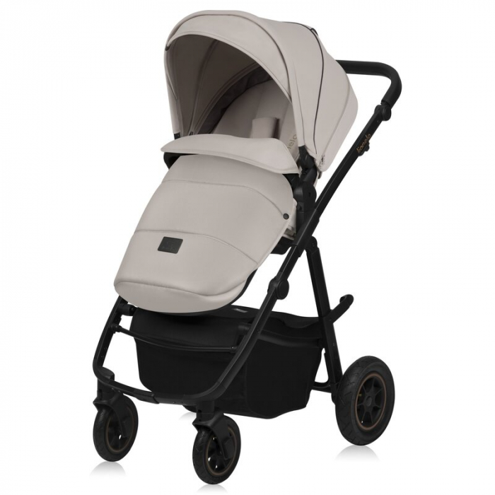 Carucior 2 in 1, Lionelo, Amber Plus, Cadru aluminiu, Cu landou intarit si salteluta moale, Reversibil, Maner ajustabil, Cu accesorii, Cu ventilatie panoramica 3D, Pana la 22 kg, EN1888-1, EN1888-2, E [7]