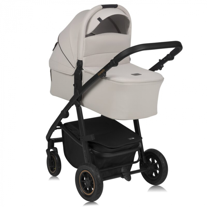 Carucior 2 in 1, Lionelo, Amber Plus, Cadru aluminiu, Cu landou intarit si salteluta moale, Reversibil, Maner ajustabil, Cu accesorii, Cu ventilatie panoramica 3D, Pana la 22 kg, EN1888-1, EN1888-2, E [19]