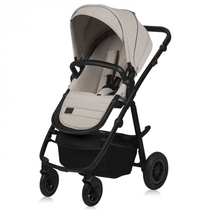 Carucior 2 in 1, Lionelo, Amber Plus, Cadru aluminiu, Cu landou intarit si salteluta moale, Reversibil, Maner ajustabil, Cu accesorii, Cu ventilatie panoramica 3D, Pana la 22 kg, EN1888-1, EN1888-2, E [6]