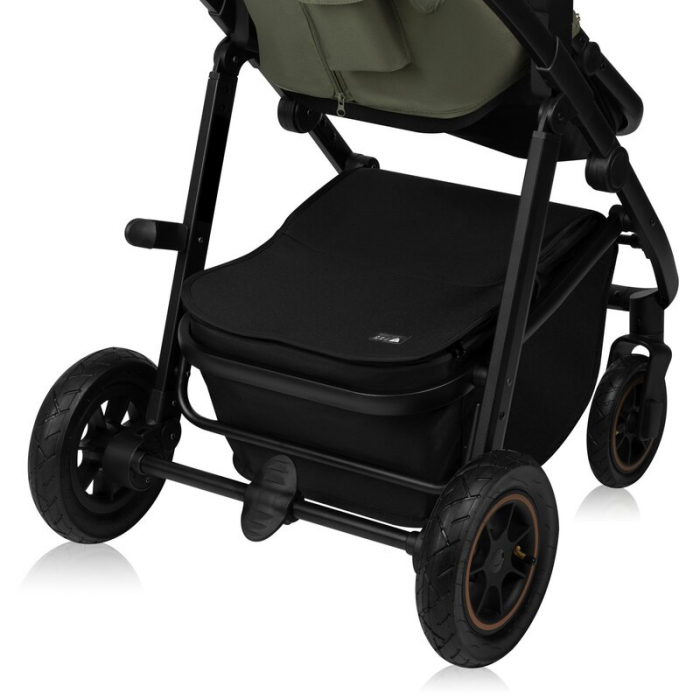 Carucior 2 in 1, Lionelo, Amber Plus, Cadru aluminiu, Cu landou intarit si salteluta moale, Reversibil, Maner ajustabil, Cu accesorii, Cu ventilatie panoramica 3D, Pana la 22 kg, EN1888-1, EN1888-2, E [27]