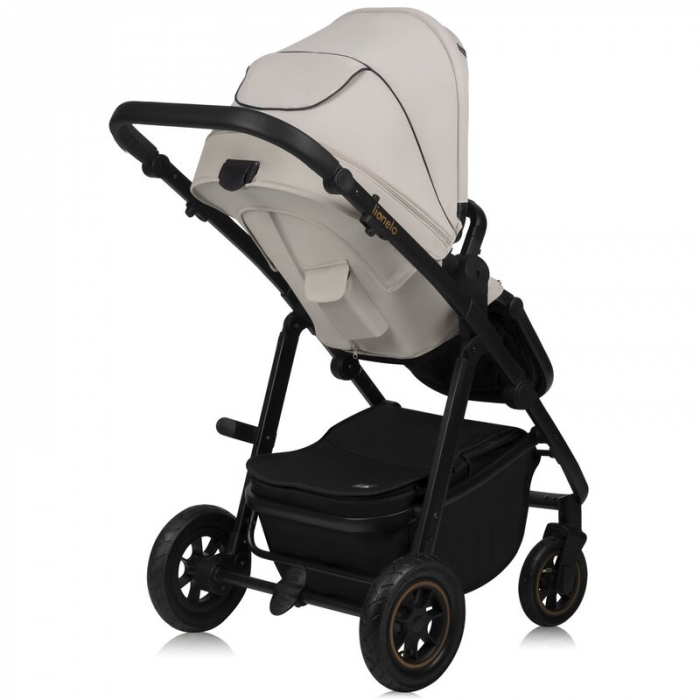 Carucior 2 in 1, Lionelo, Amber Plus, Cadru aluminiu, Cu landou intarit si salteluta moale, Reversibil, Maner ajustabil, Cu accesorii, Cu ventilatie panoramica 3D, Pana la 22 kg, EN1888-1, EN1888-2, E [10]