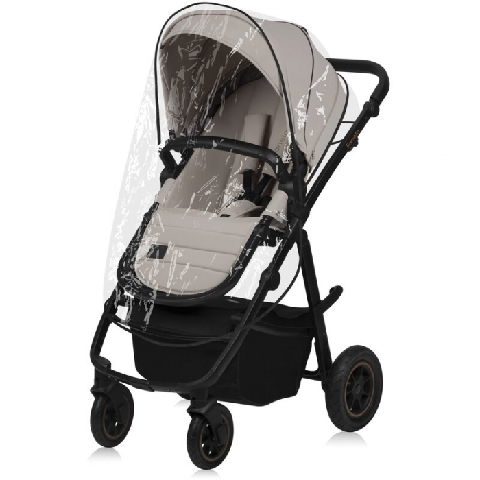 Carucior 2 in 1, Lionelo, Amber Plus, Cadru aluminiu, Cu landou intarit si salteluta moale, Reversibil, Maner ajustabil, Cu accesorii, Cu ventilatie panoramica 3D, Pana la 22 kg, EN1888-1, EN1888-2, E [9]