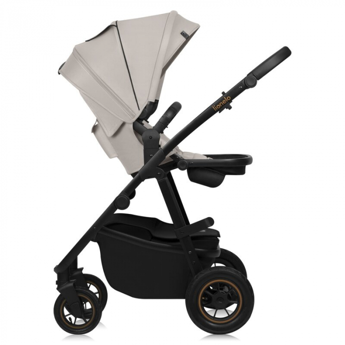 Carucior 2 in 1, Lionelo, Amber Plus, Cadru aluminiu, Cu landou intarit si salteluta moale, Reversibil, Maner ajustabil, Cu accesorii, Cu ventilatie panoramica 3D, Pana la 22 kg, EN1888-1, EN1888-2, E [11]