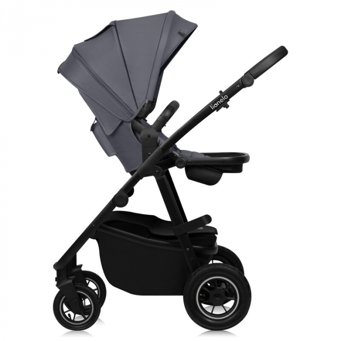 Carucior 2 in 1, Lionelo, Amber Plus, Cadru aluminiu, Cu landou intarit si salteluta moale, Reversibil, Maner ajustabil, Cu accesorii, Cu ventilatie panoramica 3D, Pana la 22 kg, EN1888-1, EN1888-2, E [11]