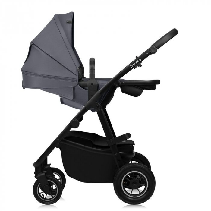 Carucior 2 in 1, Lionelo, Amber Plus, Cadru aluminiu, Cu landou intarit si salteluta moale, Reversibil, Maner ajustabil, Cu accesorii, Cu ventilatie panoramica 3D, Pana la 22 kg, EN1888-1, EN1888-2, E [12]