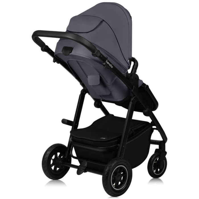Carucior 2 in 1, Lionelo, Amber Plus, Cadru aluminiu, Cu landou intarit si salteluta moale, Reversibil, Maner ajustabil, Cu accesorii, Cu ventilatie panoramica 3D, Pana la 22 kg, EN1888-1, EN1888-2, E [10]