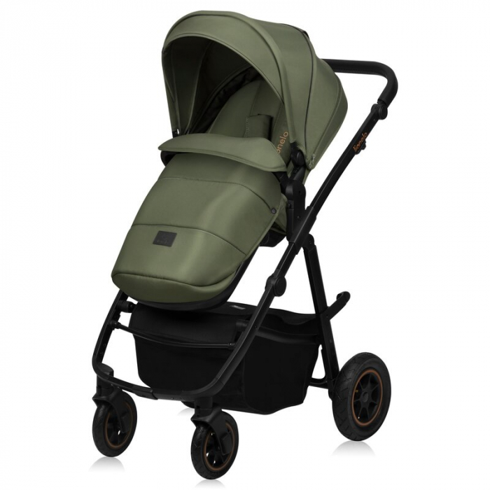 Carucior 2 in 1, Lionelo, Amber Plus, Cadru aluminiu, Cu landou intarit si salteluta moale, Reversibil, Maner ajustabil, Cu accesorii, Cu ventilatie panoramica 3D, Pana la 22 kg, EN1888-1, EN1888-2, E [7]