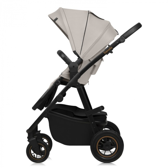 Carucior 2 in 1, Lionelo, Amber Plus, Cadru aluminiu, Cu landou intarit si salteluta moale, Reversibil, Maner ajustabil, Cu accesorii, Cu ventilatie panoramica 3D, Pana la 22 kg, EN1888-1, EN1888-2, E [18]