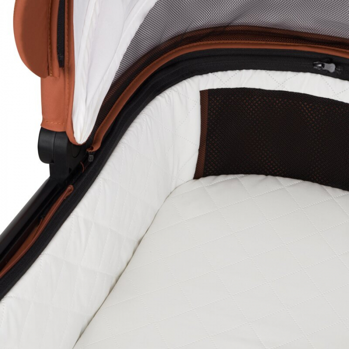 Carucior 2 in 1, Lionelo, Layla, Pana la 22 kg, Cadru aluminiu, Cu landou intarit si salteluta din spuma AirDots, Reversibil, Cu ventilatie 3D, Cu accesorii, EN1888-1, EN1888-2, EN1466, Maro [29]