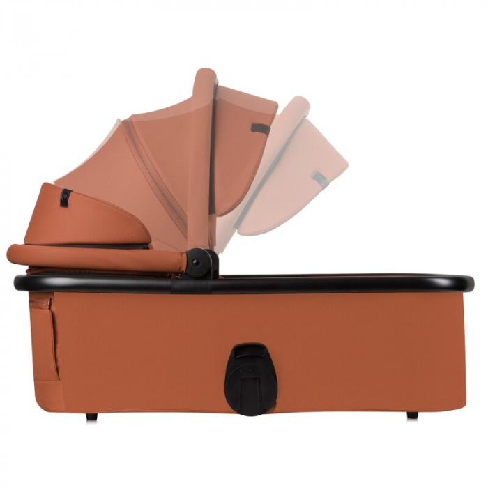 Carucior 2 in 1, Lionelo, Layla, Pana la 22 kg, Cadru aluminiu, Cu landou intarit si salteluta din spuma AirDots, Reversibil, Cu ventilatie 3D, Cu accesorii, EN1888-1, EN1888-2, EN1466, Maro [25]