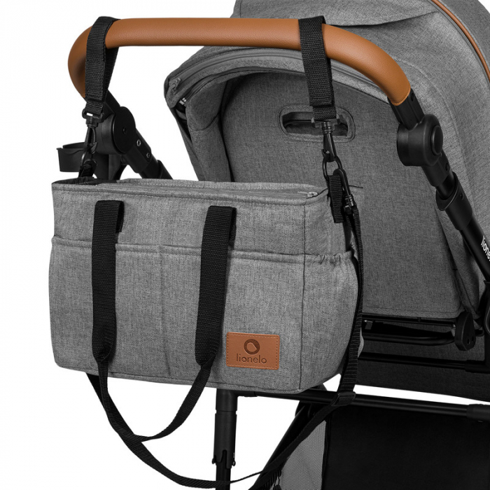 Carucior 2 in 1, Lionelo, Mari Tour, Cu landou individual si salteluta moale, Reversibil, Maner ajustabil, Plasa de tantari, Husa de picioare, Geanta parinti, 22 kg, Conform cu standardele europene de [20]