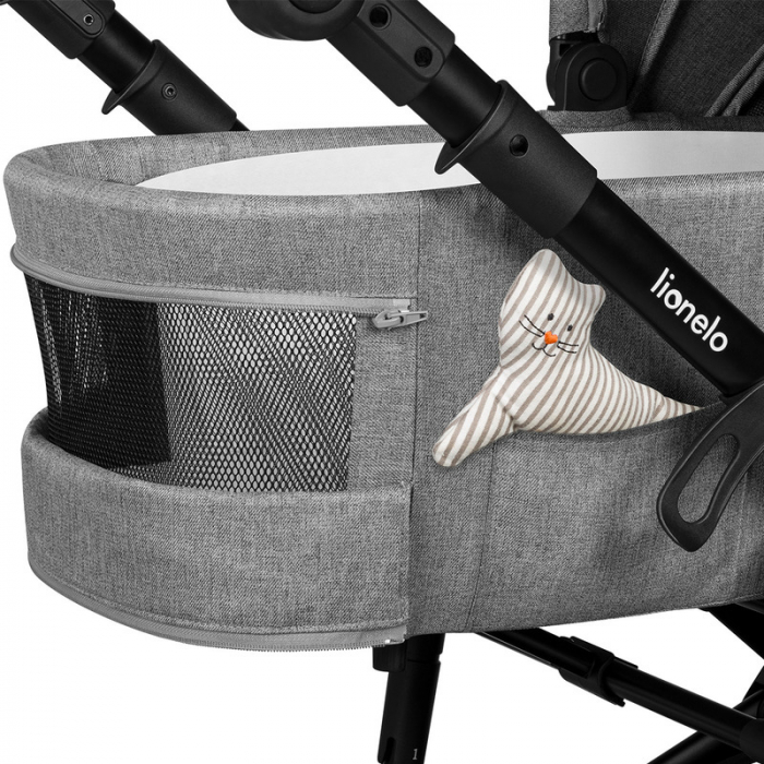 Carucior 2 in 1, Lionelo, Mari Tour, Cu landou individual si salteluta moale, Reversibil, Maner ajustabil, Plasa de tantari, Husa de picioare, Geanta parinti, 22 kg, Conform cu standardele europene de [22]