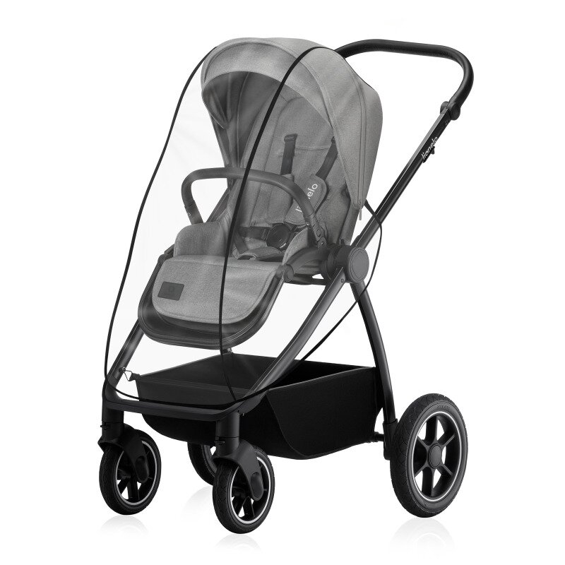 Carucior 2 in 1, Lionelo, Meril, Cu landou si scaun cu dimensiune XL, Reversibil, Cu sistem de ventilatie 3D, Cu accesorii, Pana la 22 kg, Conform cu EN1888-1 EN1888-2, EN1466, Gri [15]