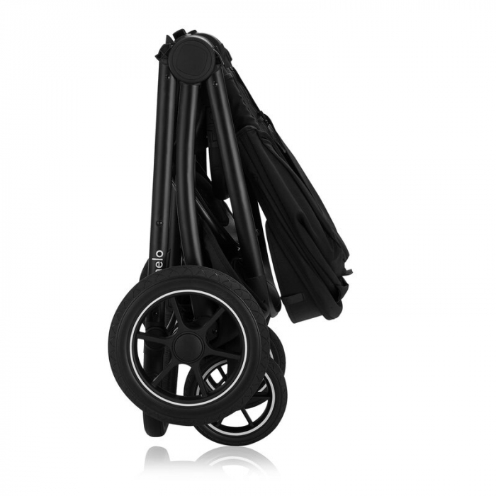 Carucior 2 in 1, Lionelo, Meril, Cu landou si scaun cu dimensiune XL, Reversibil, Cu sistem de ventilatie 3D, Cu accesorii, Pana la 22 kg, Conform cu EN1888-1 EN1888-2, EN1466, Negru [28]