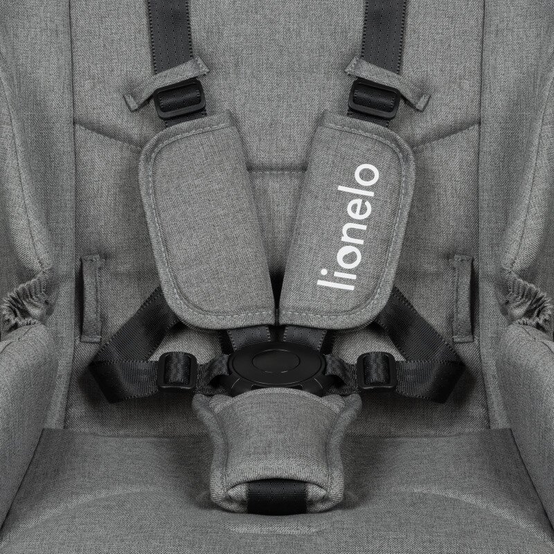 Carucior 2 in 1, Lionelo, Meril, Cu landou si scaun cu dimensiune XL, Reversibil, Cu sistem de ventilatie 3D, Cu accesorii, Pana la 22 kg, Conform cu EN1888-1 EN1888-2, EN1466, Gri [24]