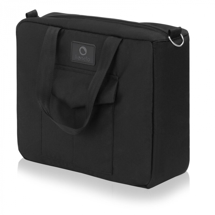 Carucior 2 in 1, Lionelo, Meril, Cu landou si scaun cu dimensiune XL, Reversibil, Cu sistem de ventilatie 3D, Cu accesorii, Pana la 22 kg, Conform cu EN1888-1 EN1888-2, EN1466, Negru [22]