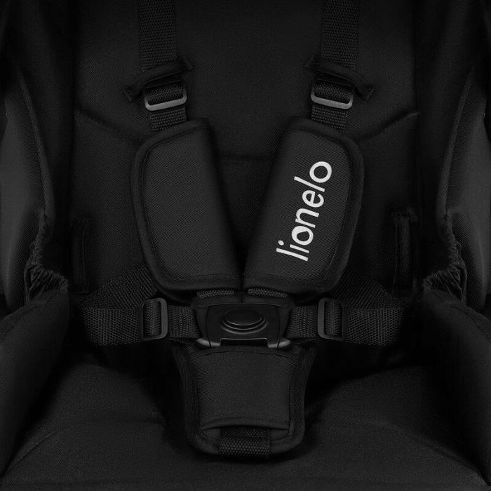 Carucior 2 in 1, Lionelo, Meril, Cu landou si scaun cu dimensiune XL, Reversibil, Cu sistem de ventilatie 3D, Cu accesorii, Pana la 22 kg, Conform cu EN1888-1 EN1888-2, EN1466, Negru [21]
