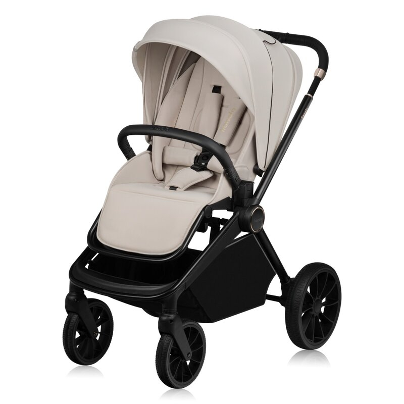Carucior 2 in 1, Lionelo, Mika Plus, Cadru din aluminiu, Cu landou intarit si salteluta moale, Reversibil, Cu sistem de ventilatie 3D, Cu accesorii, Pana la 22 kg, Conform cu EN1888-1 EN1888-2, EN1466 [10]