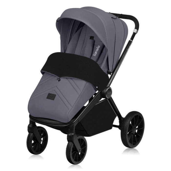 Carucior 2 in 1, Lionelo, Mika Plus, Cadru din aluminiu, Cu landou intarit si salteluta moale, Reversibil, Cu sistem de ventilatie 3D, Cu accesorii, Pana la 22 kg, Conform cu EN1888-1 EN1888-2, EN1466 [7]