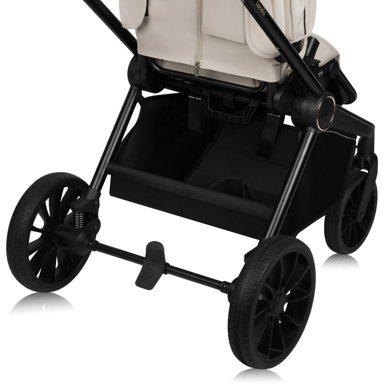 Carucior 2 in 1, Lionelo, Mika Plus, Cadru din aluminiu, Cu landou intarit si salteluta moale, Reversibil, Cu sistem de ventilatie 3D, Cu accesorii, Pana la 22 kg, Conform cu EN1888-1 EN1888-2, EN1466 [32]