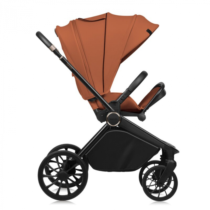 Carucior 2 in 1, Lionelo, Mika Plus, Cadru din aluminiu, Cu landou intarit si salteluta moale, Reversibil, Cu sistem de ventilatie 3D, Cu accesorii, Pana la 22 kg, Conform cu EN1888-1 EN1888-2, EN1466 [9]
