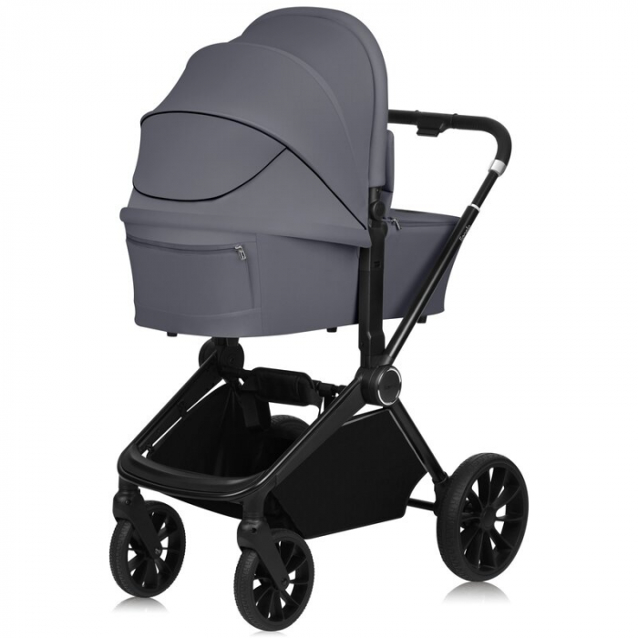 Carucior 2 in 1, Lionelo, Mika Plus, Cadru din aluminiu, Cu landou intarit si salteluta moale, Reversibil, Cu sistem de ventilatie 3D, Cu accesorii, Pana la 22 kg, Conform cu EN1888-1 EN1888-2, EN1466 [15]