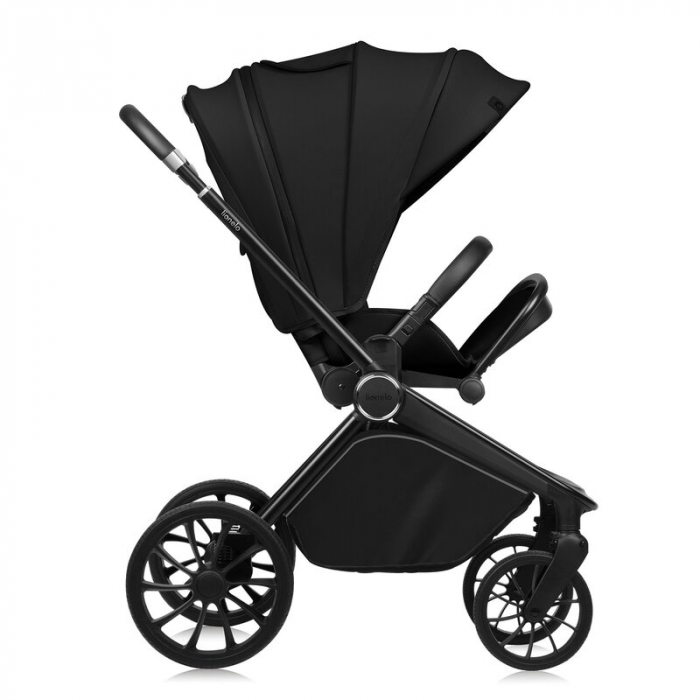 Carucior 2 in 1, Lionelo, Mika Plus, Cadru din aluminiu, Cu landou intarit si salteluta moale, Reversibil, Cu sistem de ventilatie 3D, Cu accesorii, Pana la 22 kg, Conform cu EN1888-1 EN1888-2, EN1466 [9]